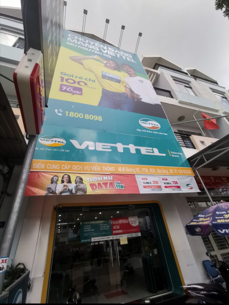 Cửa hàng viettel bàu bàng